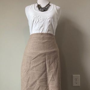 Jcrew wool pencil skirt